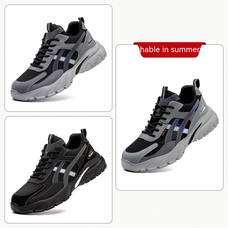 Labor Protection Shoes With Anti Smashing And Anti Piercing Steel Toe Caps foto 4