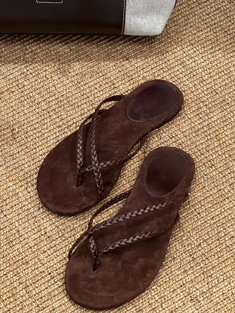 Korean-style Niche Beach Resort Flat Flip-flops