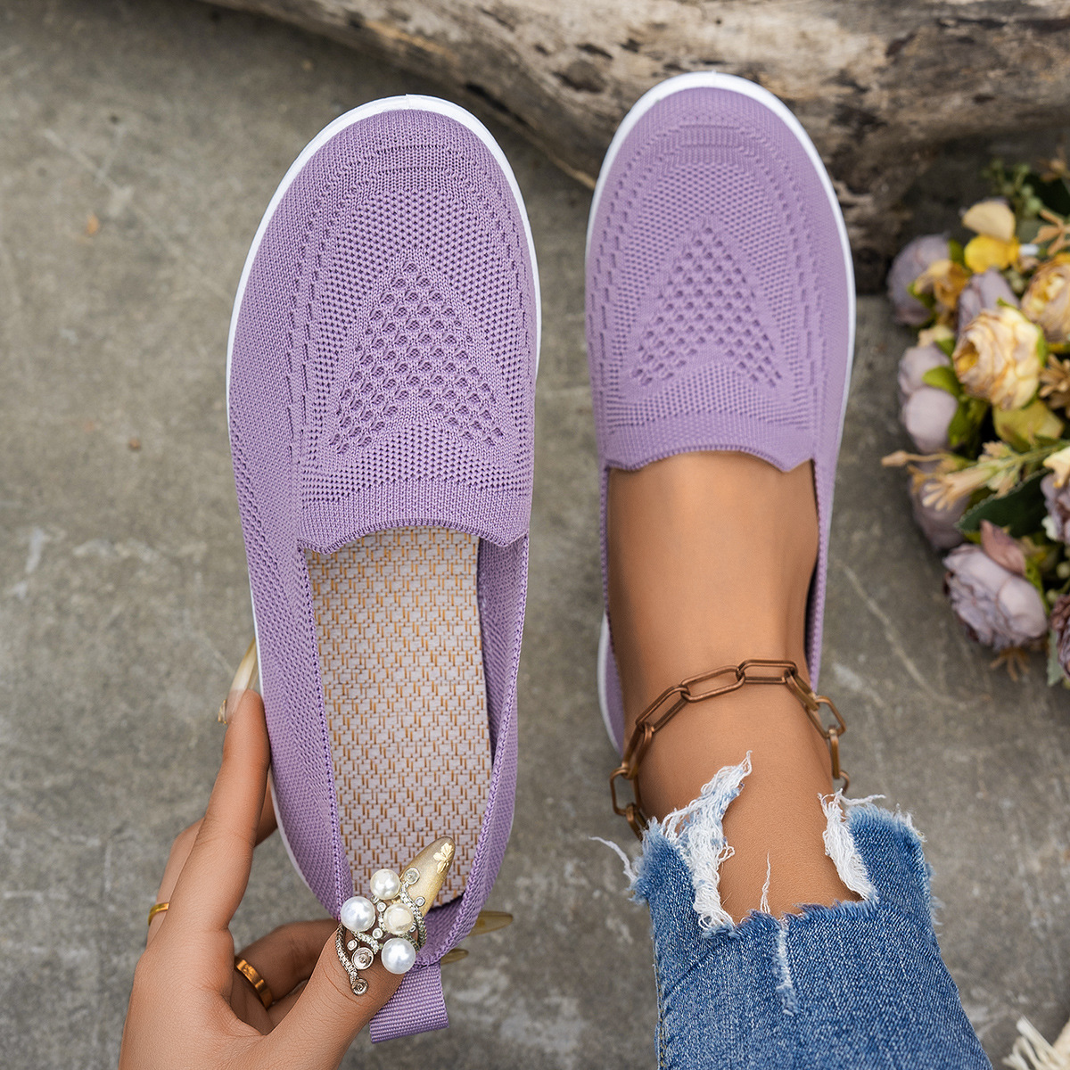 Women's Shoes Summer New Women's Mesh Surface Shoes Casual Fashion foto 4