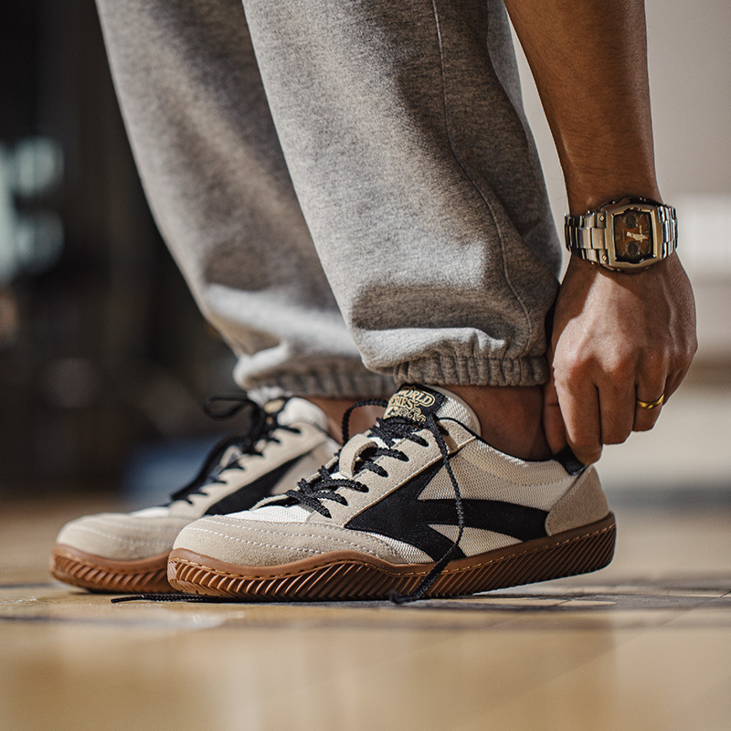 Men's Spring And Summer Niche Skateboard Shoes American Casual Retro White Shoes Breathable Sneaker foto 5