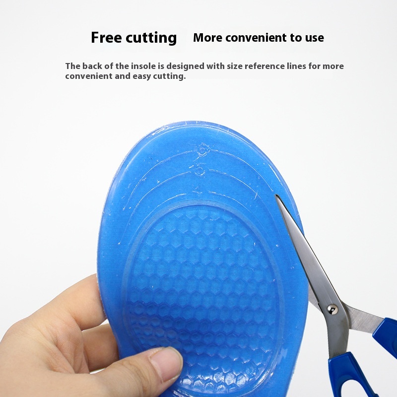 Men's And Women's Sports High Skin-friendly Sweat-absorbent Shock-absorbing And Pressure-relieving Insole foto 4