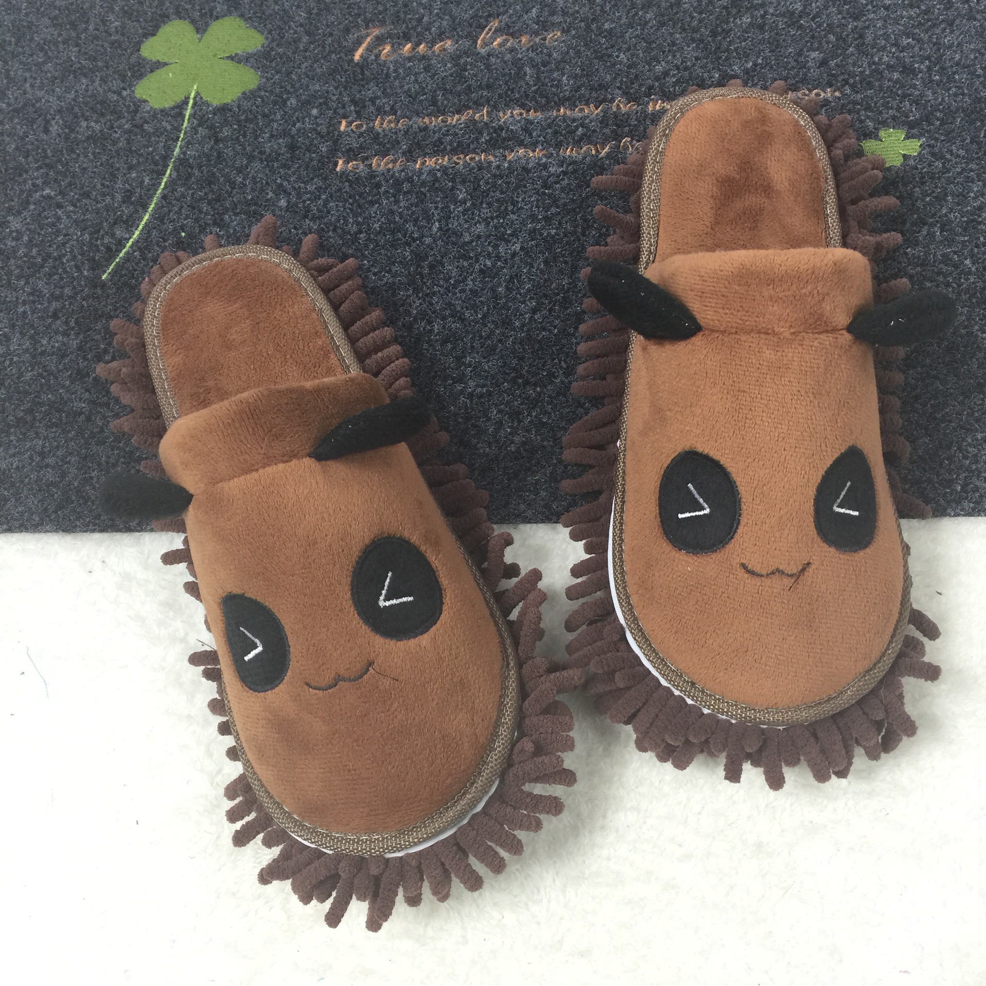 Cute Panda National Treasure Lazy Mute Slippers Removable And Washable foto 4