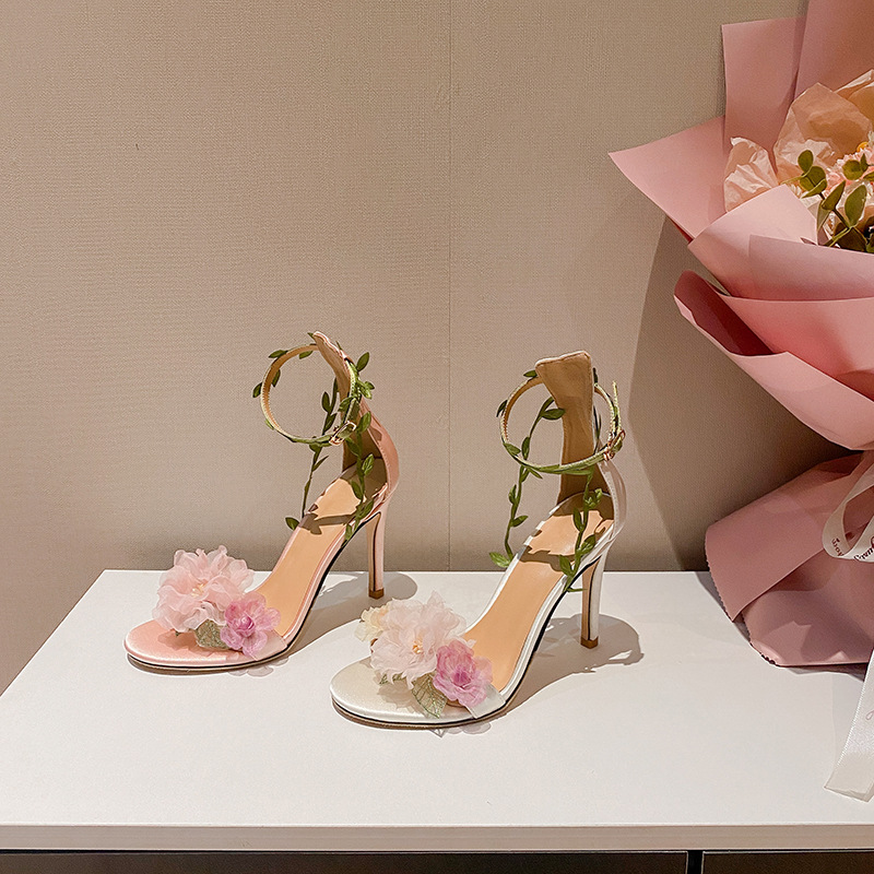 Women's Dream High-heeled Shoes With Vine Strap Sandals foto 4
