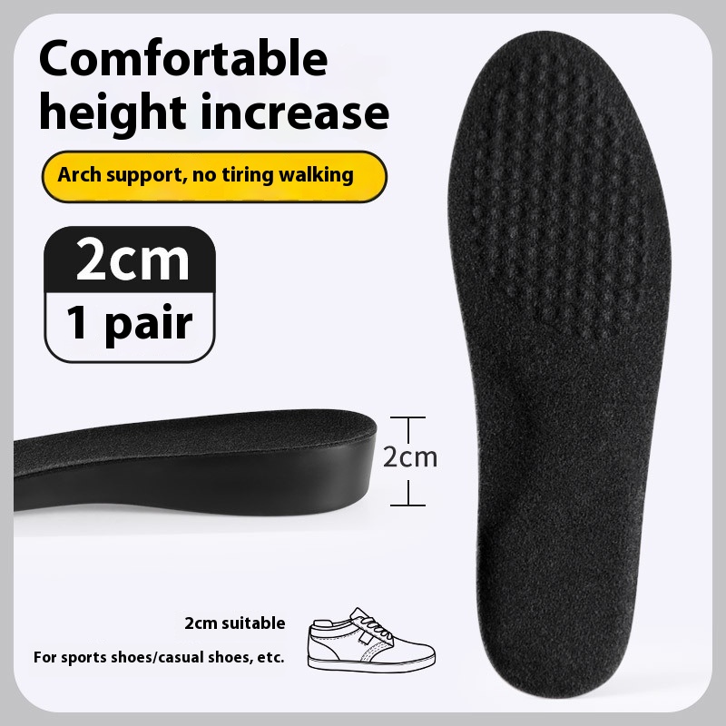 Male Invisible Shock-absorbing Inner Height Increasing Insole foto 5