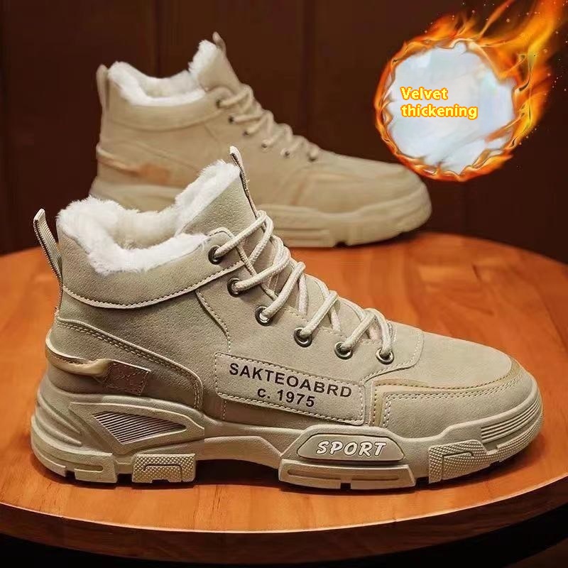 Martin Boots Fleece-lined Warm Waterproof Non-slip Snow Boots Men foto 5