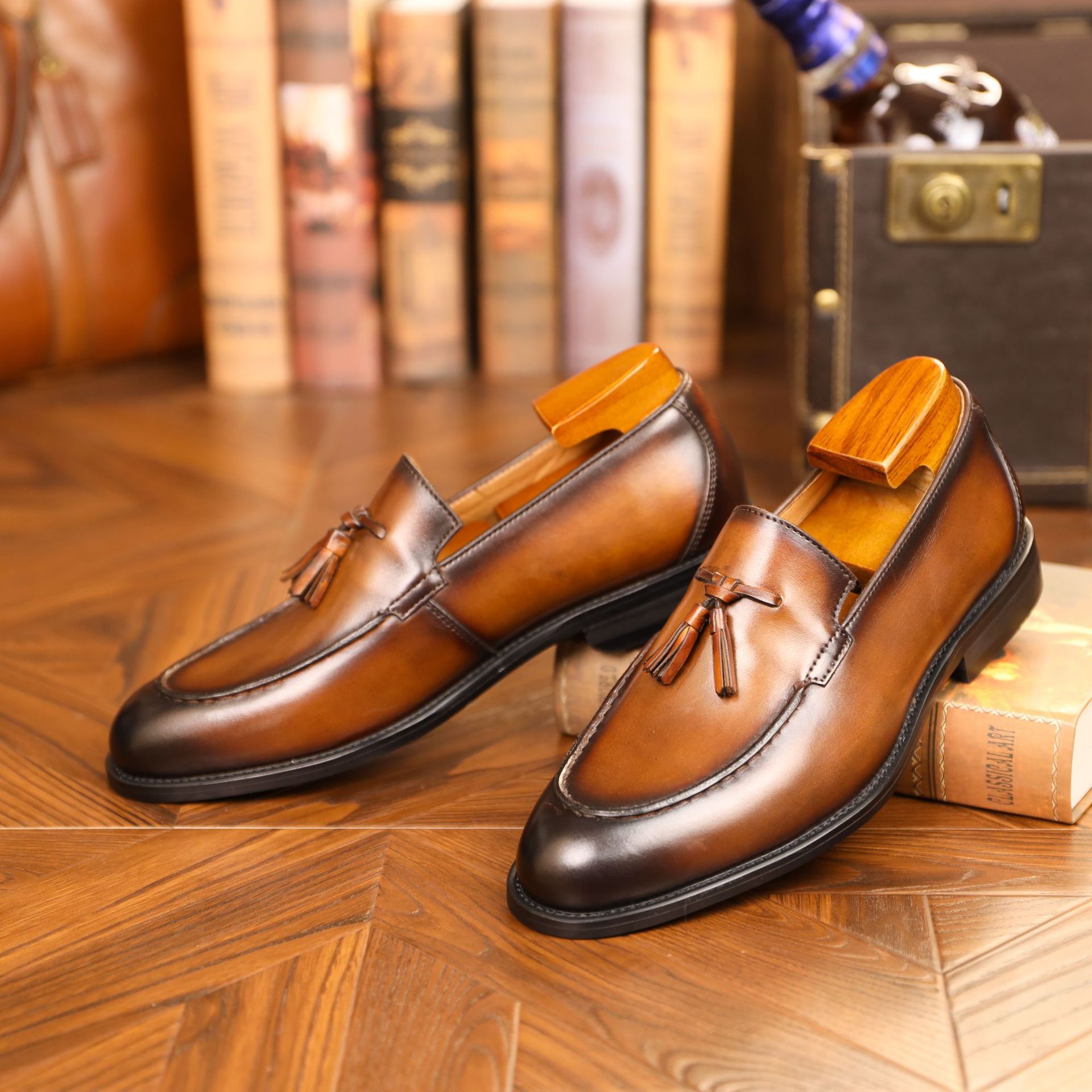 Tassel Loafers Men's British High-end Shoes foto 4
