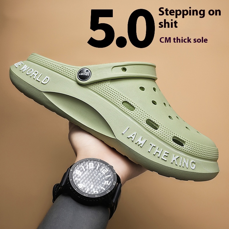 Outdoor Casual Dual-use Beach Half Slippers Sports Leisure Sandals Feeling Of Walking On Shit foto 4