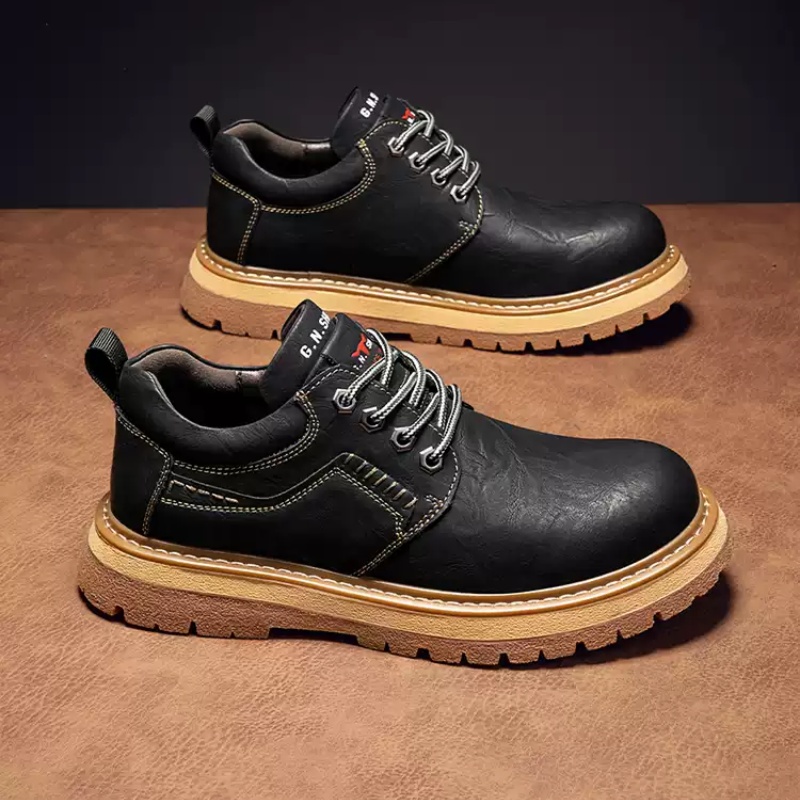 Spring And Autumn Vintage Casual Leather Shoes Men's Genuine Leather Shoes foto 3