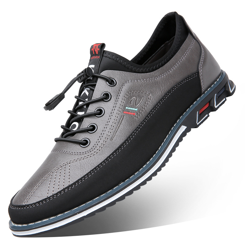 Genuine Leather Sports Comfortable And Non-slip Waterproof Leather Shoes Men's foto 5