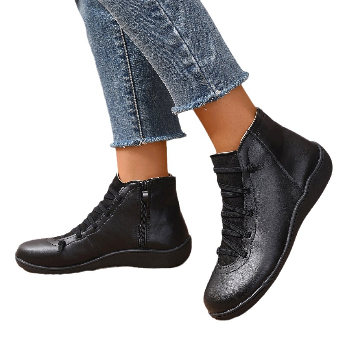 Female Plus Size British Martin Boots Casual Boots foto 3