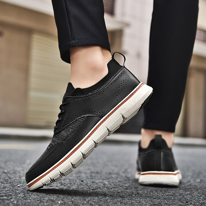 Men's British Style Casual Fashion Leather Shoes foto 3