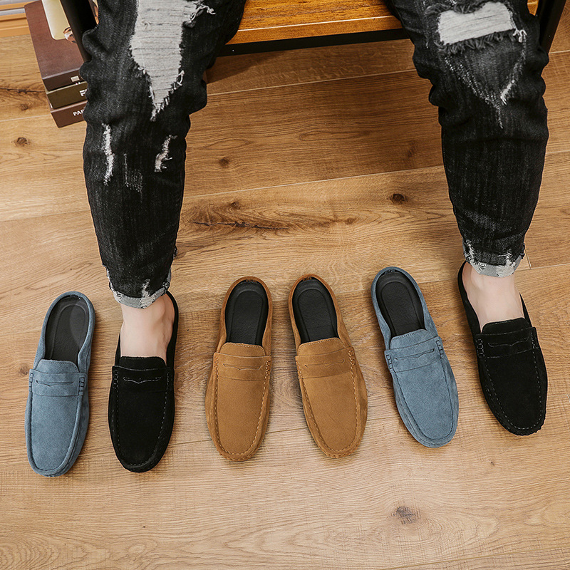 Men's Casual Slip-On Soft-Soled Half Slippers