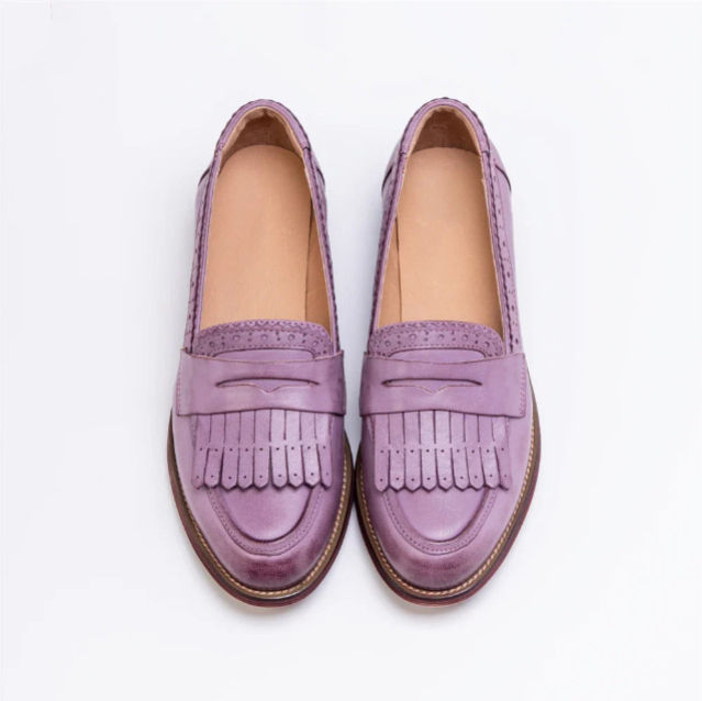 Preppy-style Tassel Fashion Brogue Shoes Round-toe Versatile Japanese-style Leather Shoes foto 3