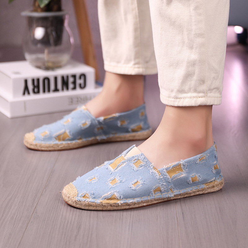 Women's Fashion Personality Slip-on Canvas Loafers foto 3