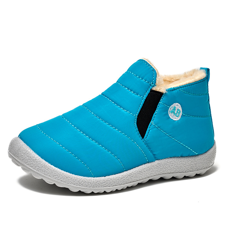 Fleece Lined Padded Warm Keeping Children's Cotton Shoes foto 3