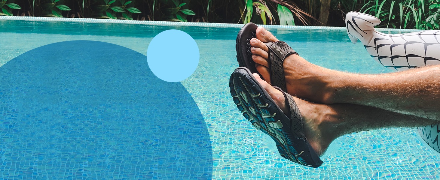 Men's Sports Flip-flops Comfort And Casual Flip-flops Outdoor With Summer Beach foto 2