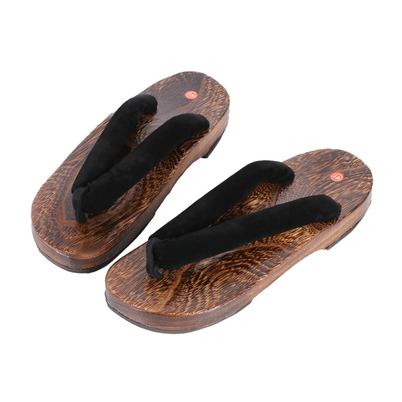 Handmade Japanese Men's Wooden Clogs And Slippers foto 2