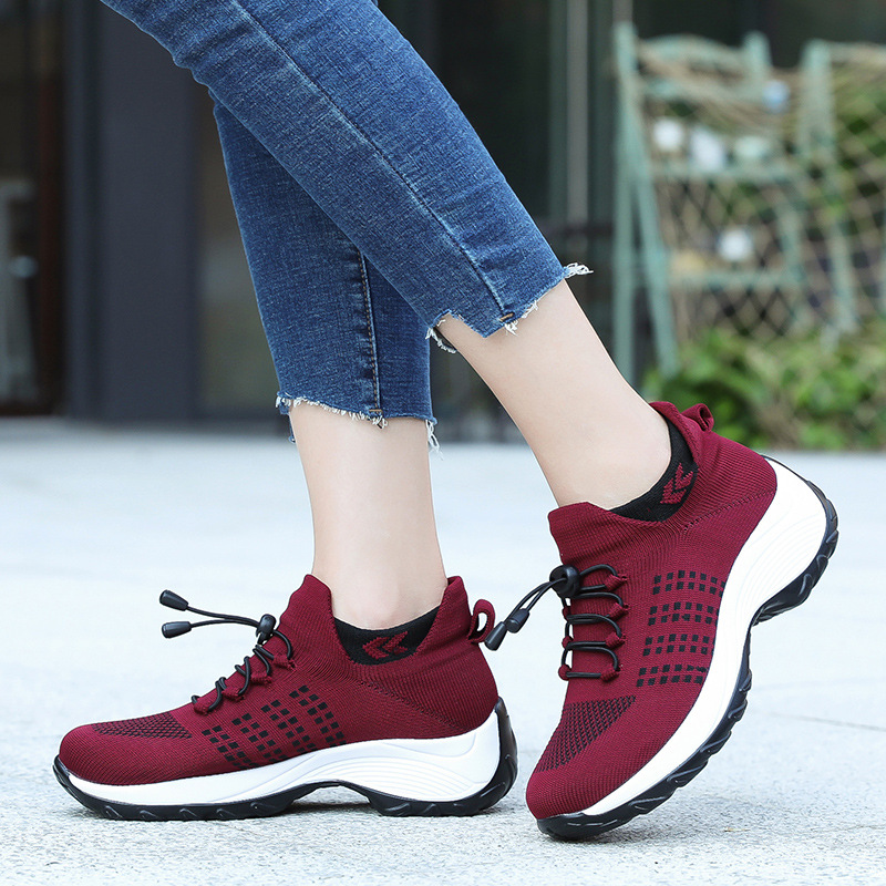 Breathable Shoes Trendy And Fashionable Lightweight Socks Womens Athletic Shoes foto 4
