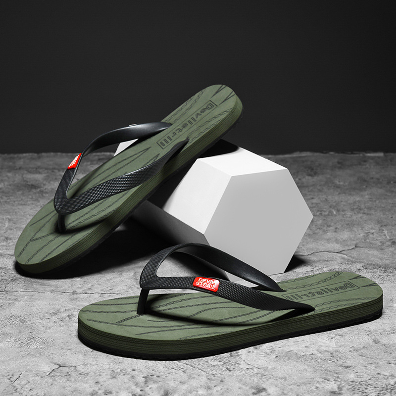Flip Flops Men's Non-slip Flip-flop Beach Slippers foto 3