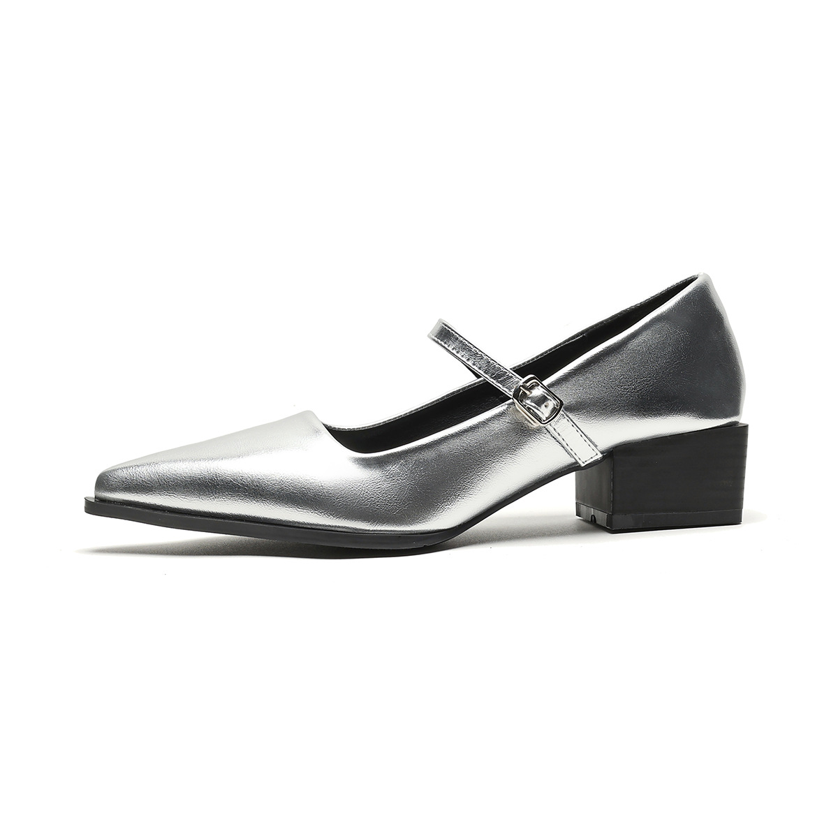 One-strap Vintage Chunky-heeled Mary Jane Shoes For Women foto 2