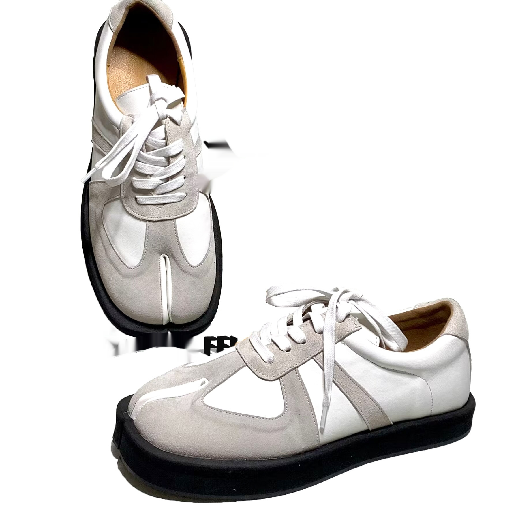 New Step Show Men's And Women's Same Spring And Summer Split Toe German Training Shoes Ninja Shoes Gray Whiteblack foto 5