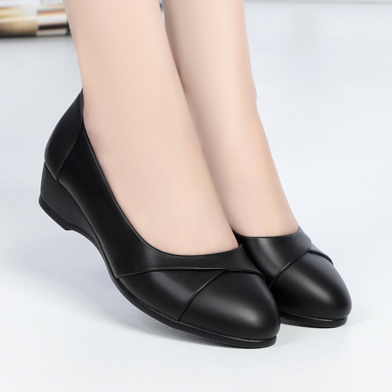 Womens Casual Round-toe Minimalist Low-heeled Shoes foto 3