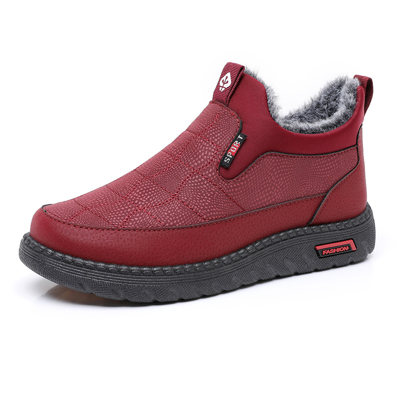 Women's Fashion Casual Non-slip Flat Cotton Boots foto 4