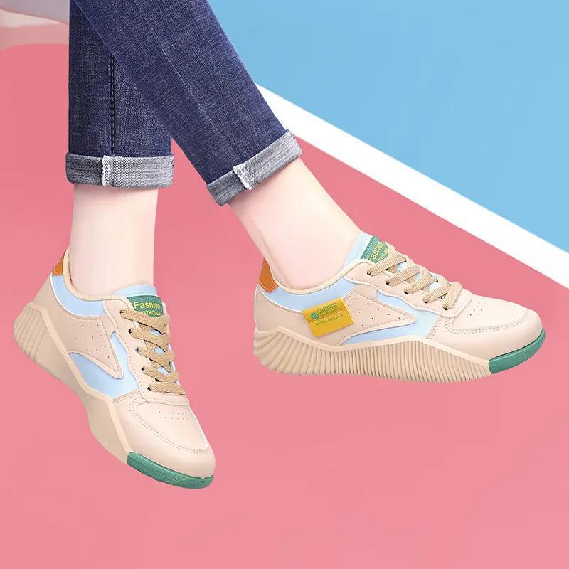 Soft-soled Genuine Leather Sneakers With Non-slip Soles For Running foto 5