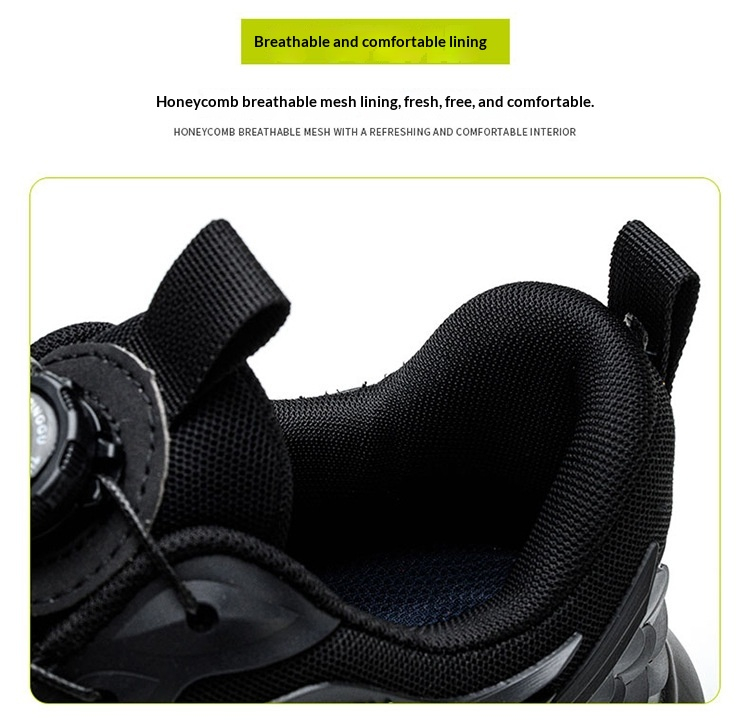 Mens Impact-resistant Puncture-proof Breathable Deodorizing Work Shoes foto 3