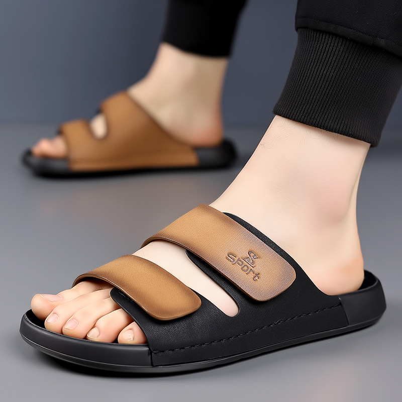 Outdoor Slippers Men's Non-slip Casual Adjustable Color Matching Slippers foto 5