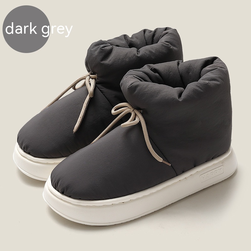 High Top Down Cotton Slippers For Women In Winter foto 2