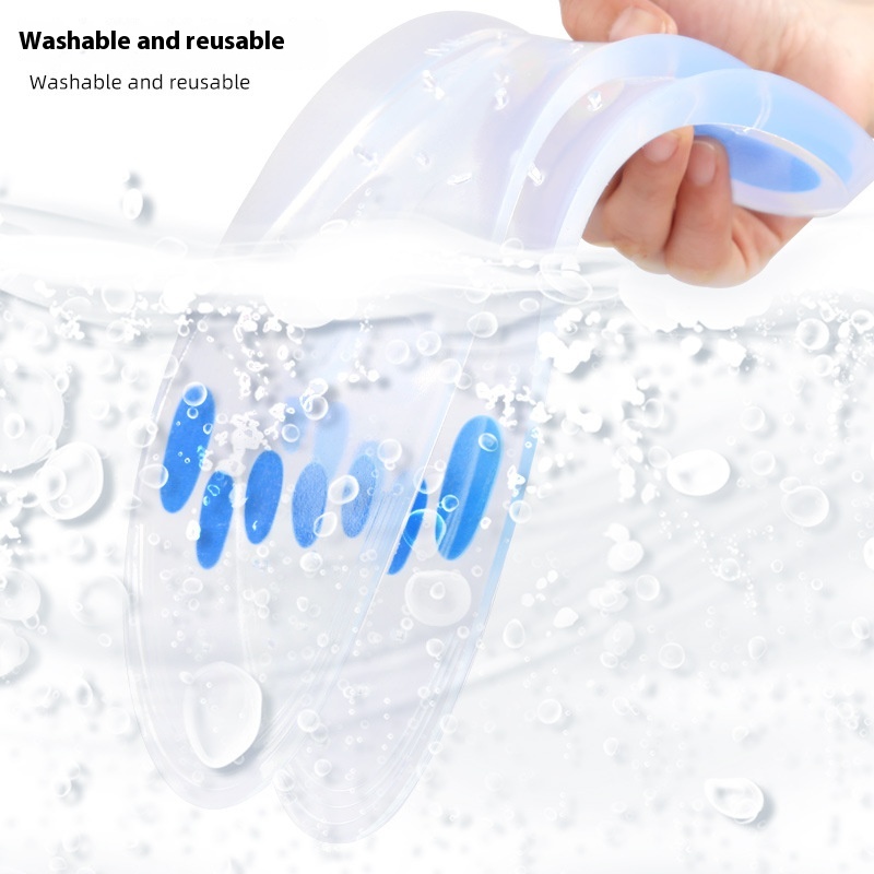 Silicone Soft Shock Absorption Slow Pressure Sports Leisure Insole foto 5