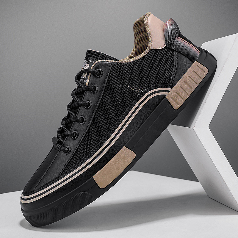 Men's Colorblock Breathable Net Cloth Casual Shoes foto 2