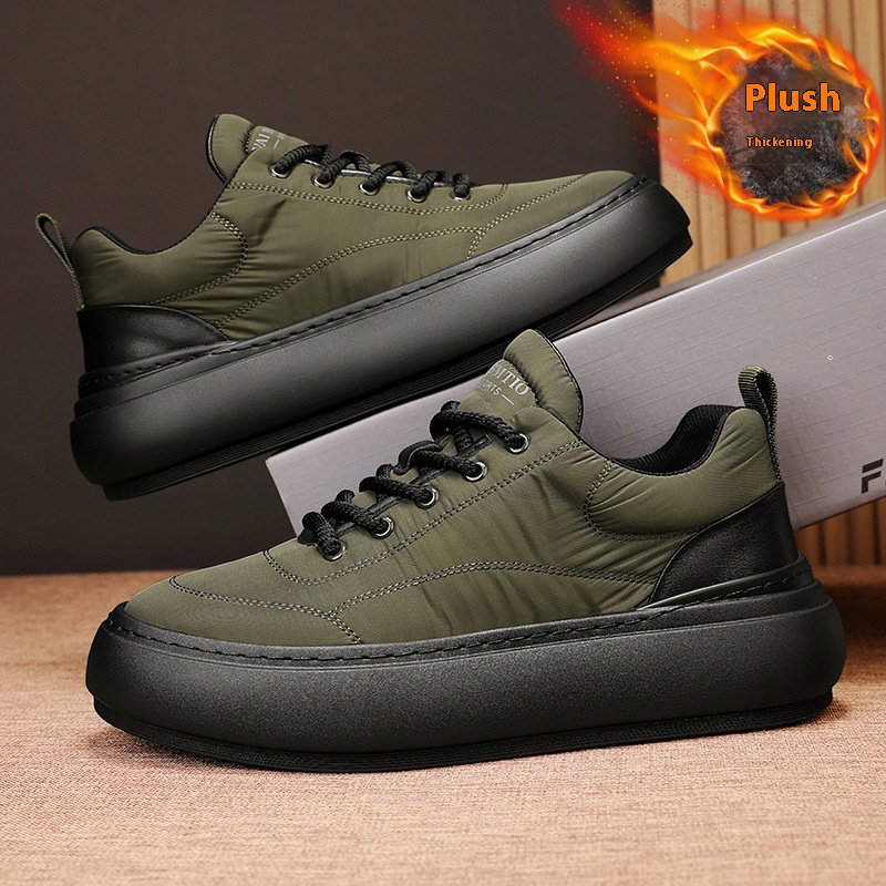 Men's Down Cloth Waterproof Warm Casual Shoes foto 2