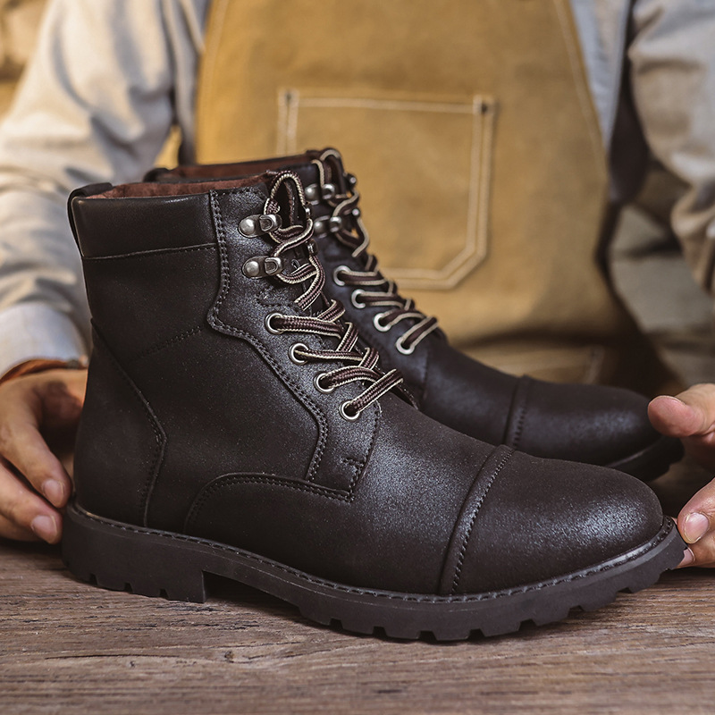 Fall Winter Men Boots British Style foto 2