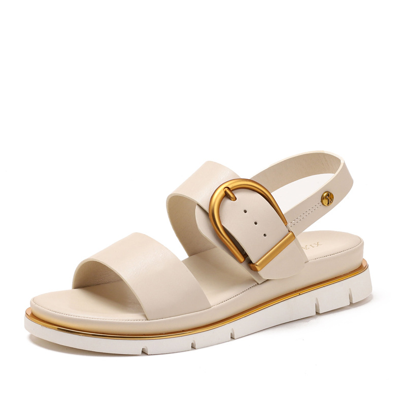 Chunky-soled Versatile Fashionable Wedge Roman Sandals foto 5