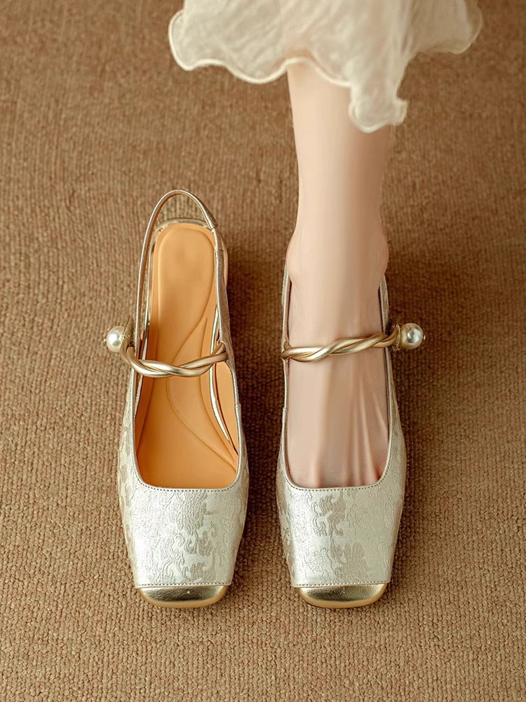 New Chinese Style Fairy Style Outer Wear Closed Toe Fashion Sandals For Women foto 3