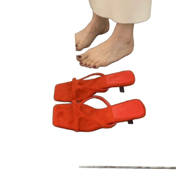 Womens French-style High-heeled Casual Sandals foto 4