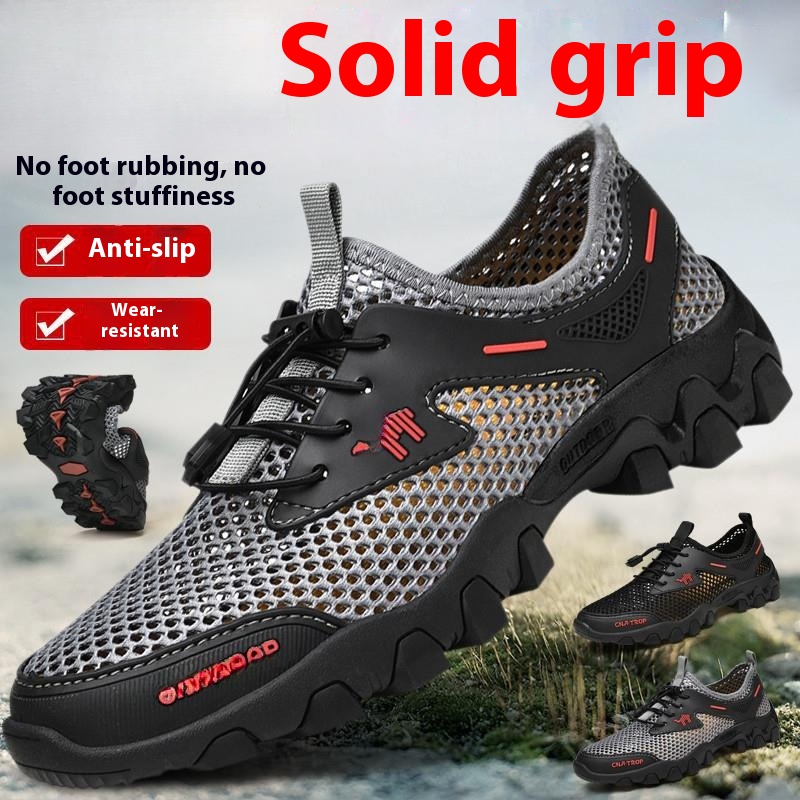 Hollow Mesh Shoes Casual Breathable Soft Bottom Non-slip foto 4
