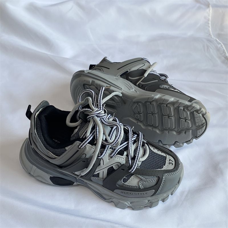 Mens Retro, Minimalist, Versatile Chunky-soled Sneakers foto 2