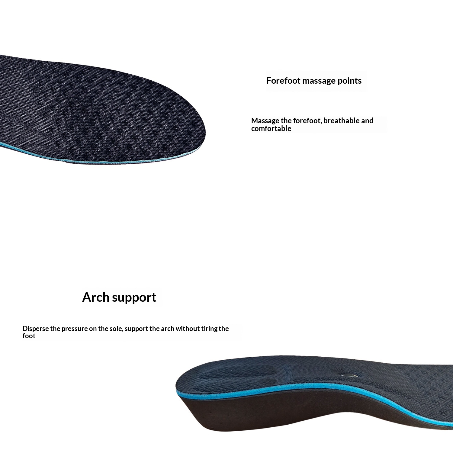 Magnetic Massage EVA Cushioned Sports Leisure Height-increasing Insoles foto 4