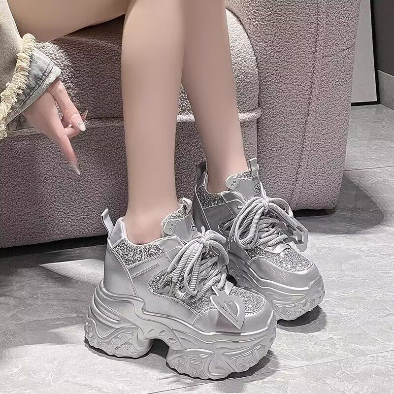 Versatile Fashion Casual Thick-soled Height-increasing Sneakers foto 3