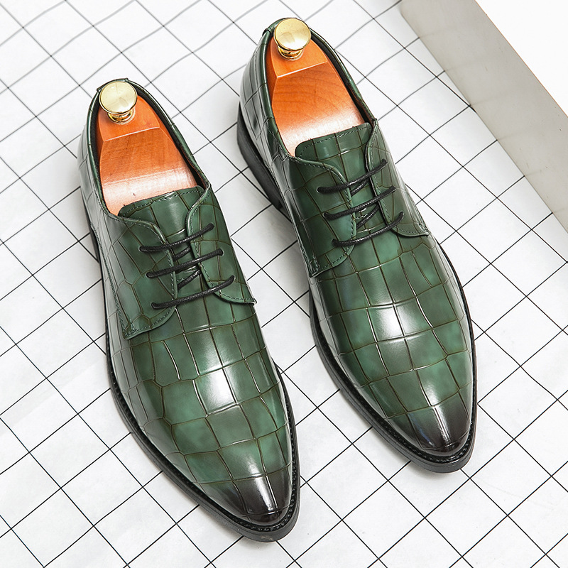 Plus Size Pointed Leather Shoes Fashion Men foto 4