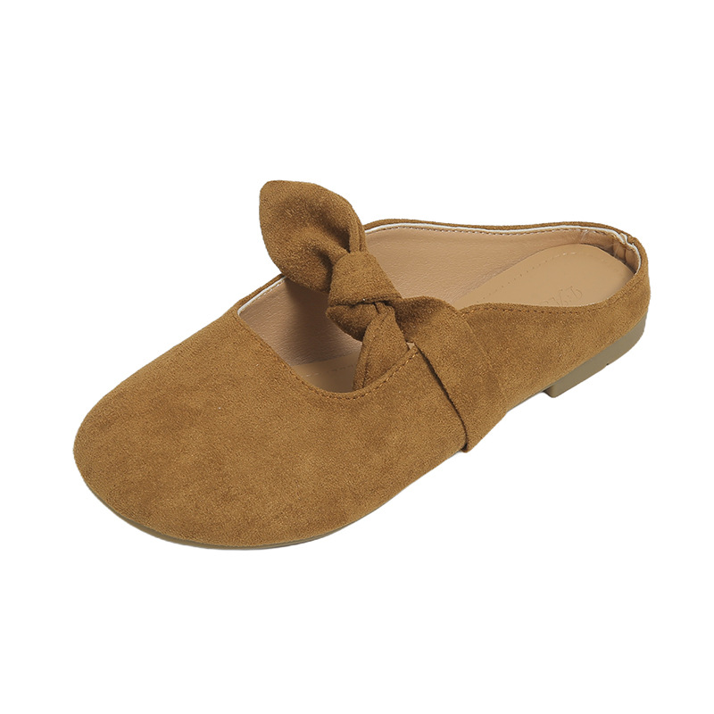 Plus Size Women's Shoes Bow Toe Half Slippers foto 5