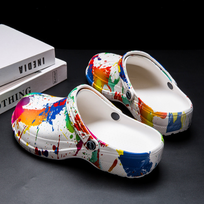 Fashion Personalized Printed Design Beach Sandals Men foto 4