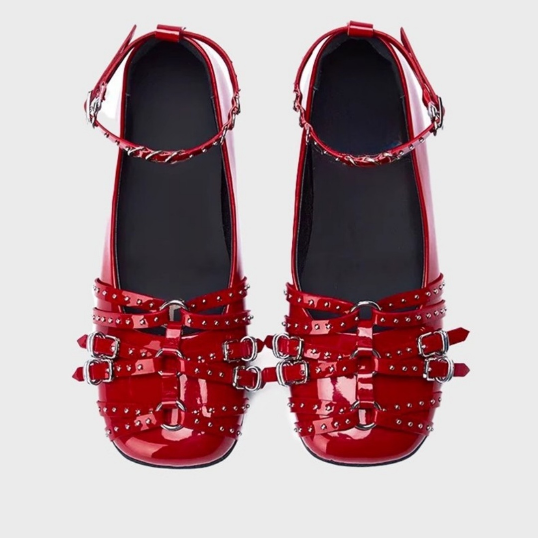 Spring New Genuine Leather Retro Pumps foto 4