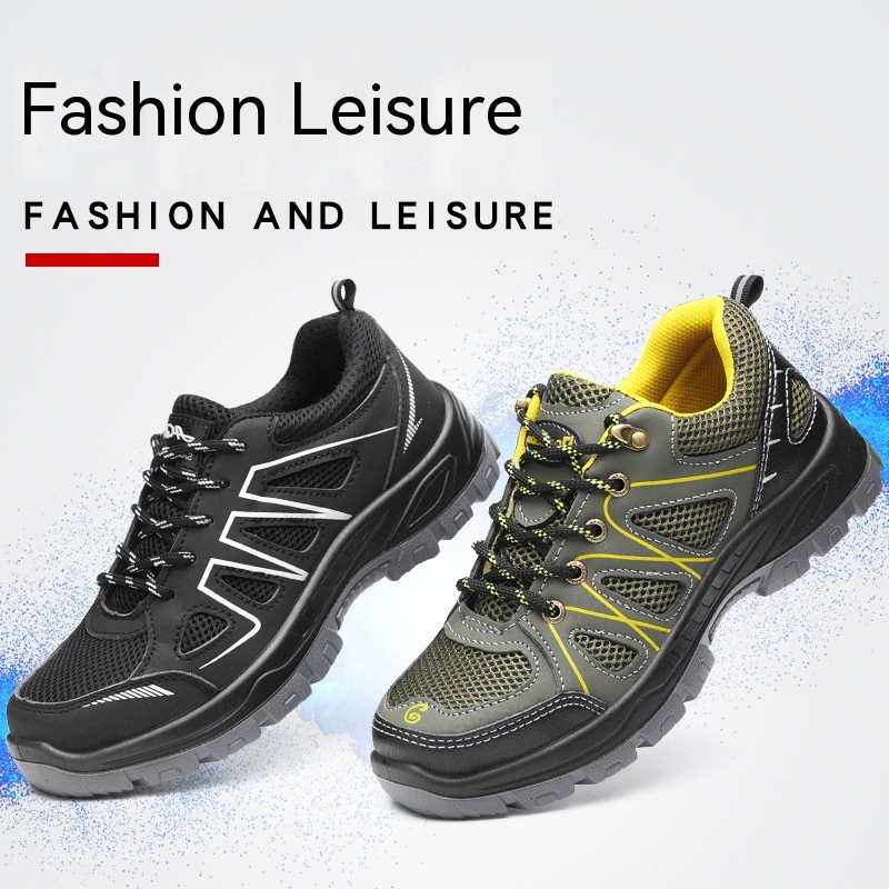 Breathable Mesh Fabric Anti Smashing And Puncture Protective Safety Shoes foto 4
