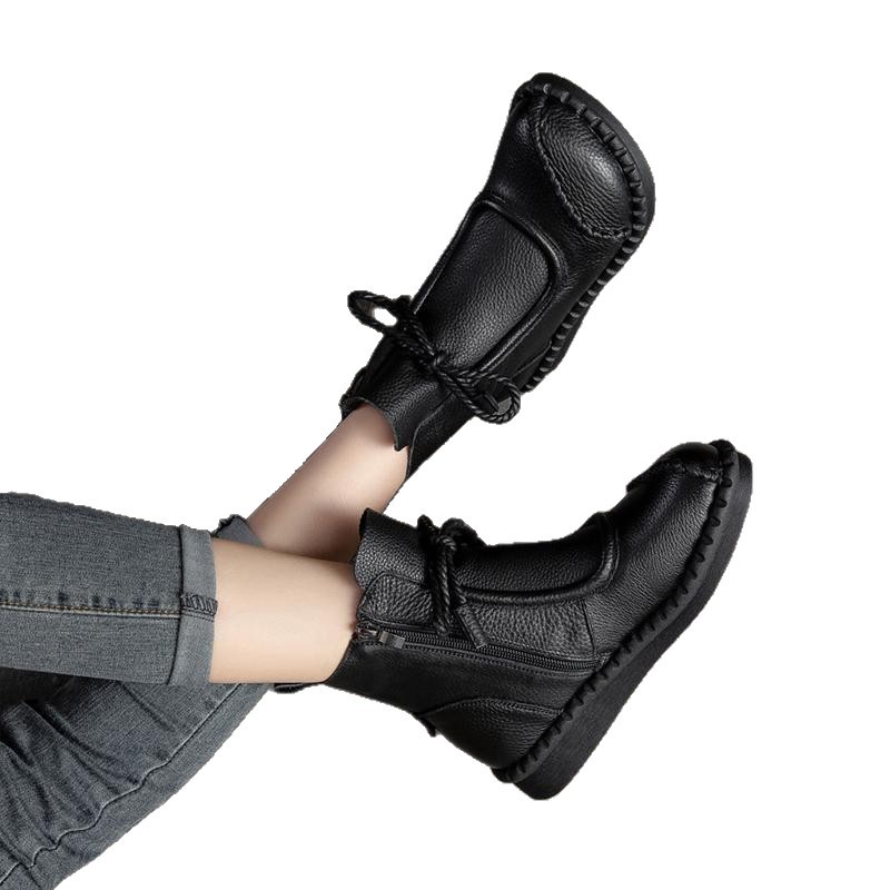 Womens Soft-soled Soft-upper Casual Non-slip Ankle Boots foto 4