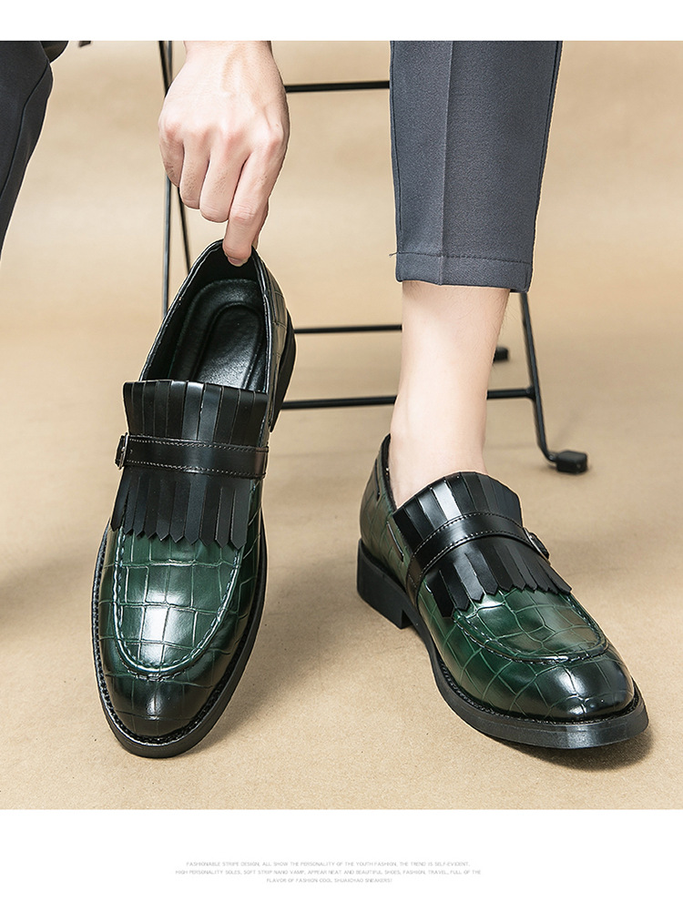 Men's Casual British Style Leather Shoes foto 3