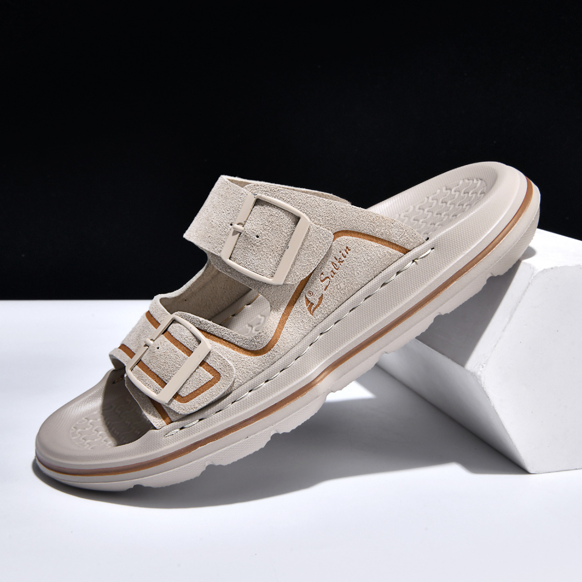 One-word Slide Thick-soled Non-slip Beach Shoes foto 5